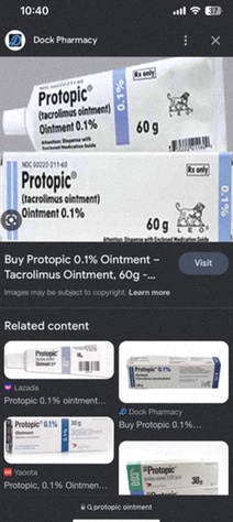 Protopic tacrolimus